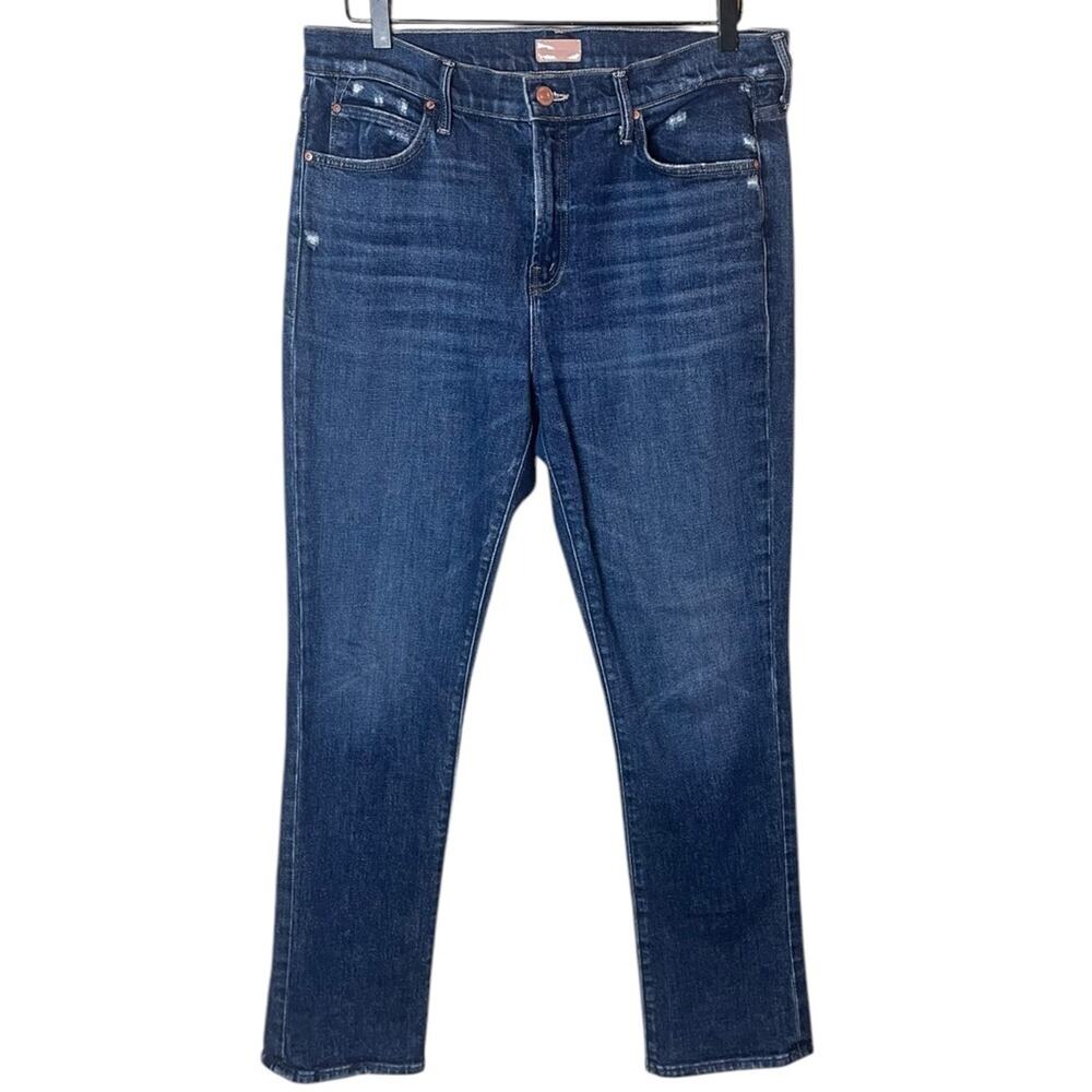 MOTHER Women’s Sz 32 The Rascal Skimp Yee Haw Straight Jean